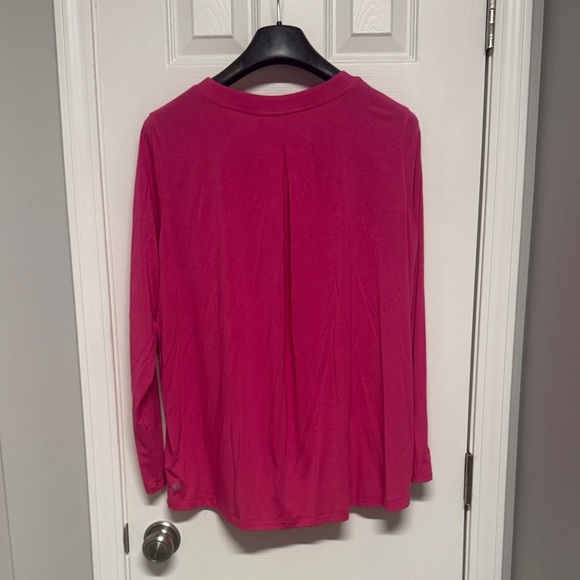 Athleta Fuchsia Long Sleeve Top - Picture 3 of 3